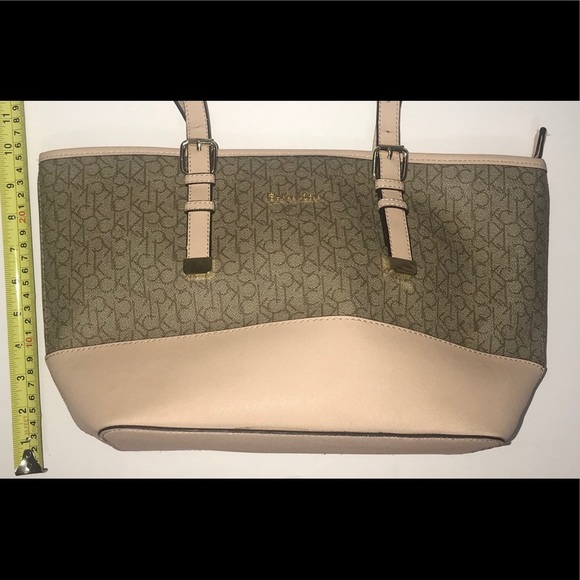 CALVIN KLEIN BLUSH MONOGRAM LOGO TOTE PURSE - Picture 12 of 12